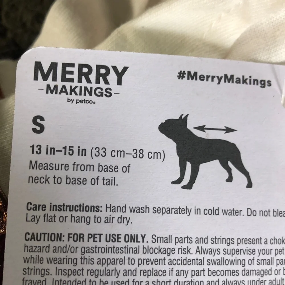 NWT Santa Baby Dog Christmas Dress S